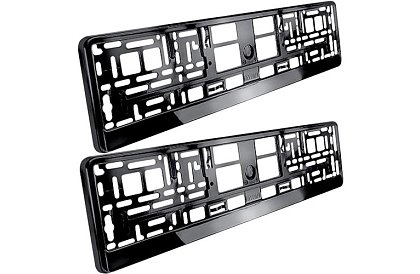 Rámček pod SPZ – čierny – 2 kusy