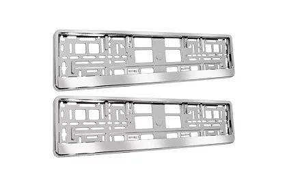 Rámček pod SPZ – strieborná – 2 kusy