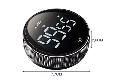 LCD kuchynská minútka s magnetom