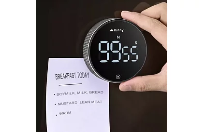 LCD kuchynská minútka s magnetom