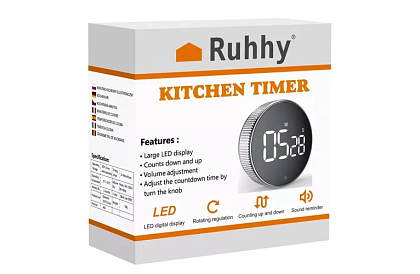 LCD kuchynská minútka s magnetom