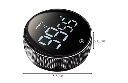 LCD kuchynská minútka s magnetom