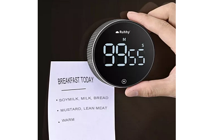 LCD kuchynská minútka s magnetom