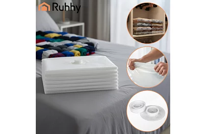 Sada vakuových vreciek 50x70 cm – 10 ks + odsávačka vzduchu