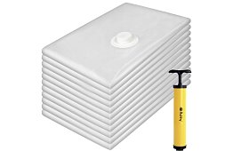 Sada vakuových vreciek 50x70 cm – 10 ks + odsávačka vzduchu