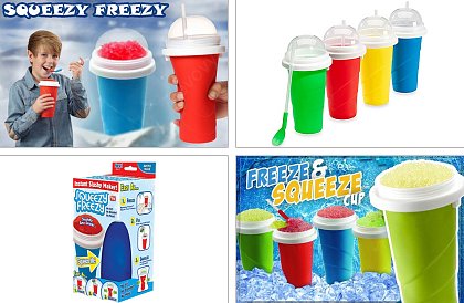 Squeezy Freezy - Výrobník ľadovej triešte, ľahko a zábavne