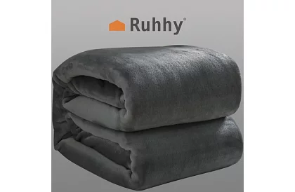 Mäkká teplá silná deka 200x160 cm - šedá