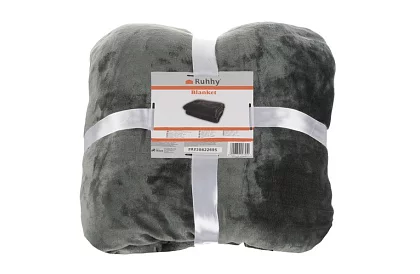 Mäkká teplá silná deka 200x160 cm - šedá