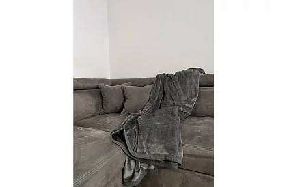 Mäkká teplá silná deka 200x160 cm - šedá