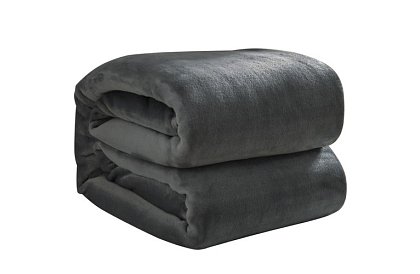 Mäkká teplá silná deka 200x160 cm - šedá