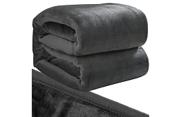 Mäkká teplá silná deka 200x160 cm - šedá