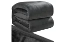 Mäkká teplá silná deka 200x160 cm - šedá