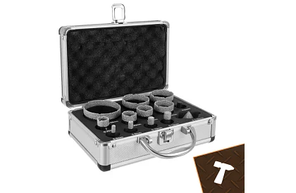 Diamantové dierovacie vrtáky M14 - 6–68 mm - 13 kusov v sade