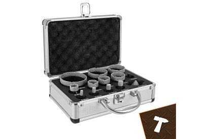 Diamantové dierovacie vrtáky M14 - 6–68 mm - 13 kusov v sade