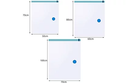 Sada vakuových vreciek – 3 veľkosti - 15 ks