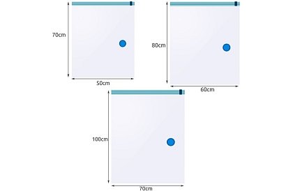 Sada vakuových vreciek – 3 veľkosti - 15 ks
