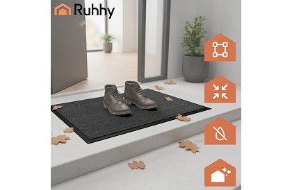 Rohožka – čierna -  58,6 x 88,2 cm