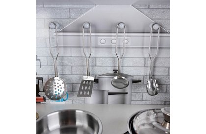 Drevená detská kuchyňa XL s príslušenstvom – biela