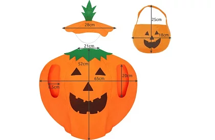 Halloweenský kostým – tekvica