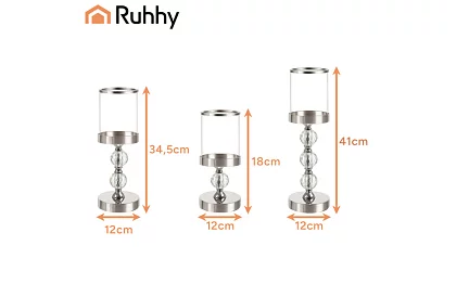 Sada 3 sviečok – Glamour