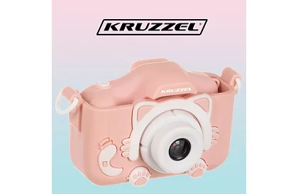 Digitálny fotoaparát pre deti s 32GB kartou - ružový