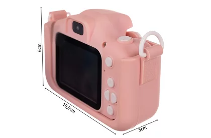 Digitálny fotoaparát pre deti s 32GB kartou - ružový