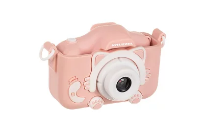 Digitálny fotoaparát pre deti s 32GB kartou - ružový