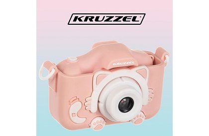 Digitálny fotoaparát pre deti s 32GB kartou - ružový