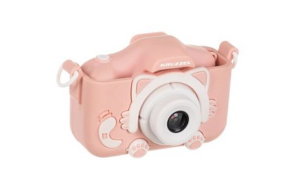 Digitálny fotoaparát pre deti s 32GB kartou - ružový