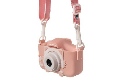 Digitálny fotoaparát pre deti s 32GB kartou - ružový