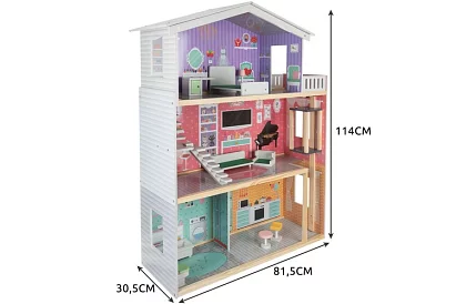 Veľký domček pre bábiky 114 cm - s výťahom