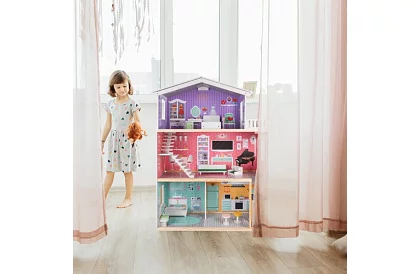 Veľký domček pre bábiky 114 cm - s výťahom