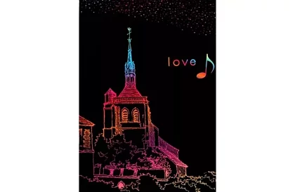 Vyškrabovací zošit s dreveným stylusom - scratch note