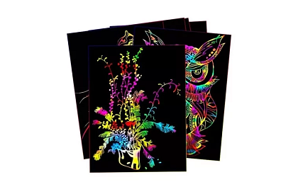 Vyškrabovací zošit s dreveným stylusom - scratch note