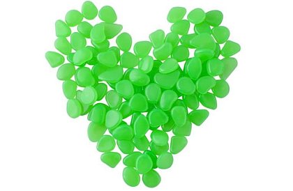 Zářivé fluorescenčné kamene - 100 ks