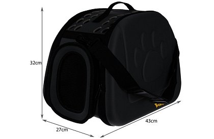 Prepravka - cestovná taška na zvieratá - čierna