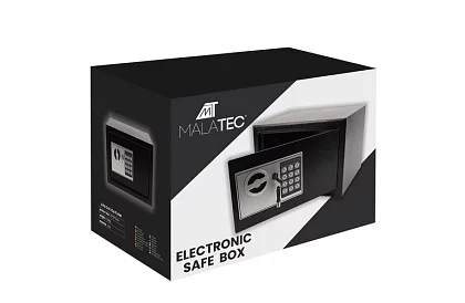 Elektronický trezor s kľúčom a kódovým zámkom – bezpečné uloženie cenností