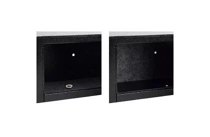 Elektronický trezor s kľúčom a kódovým zámkom – bezpečné uloženie cenností