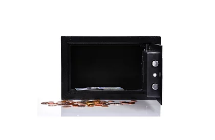 Elektronický trezor s kľúčom a kódovým zámkom – bezpečné uloženie cenností