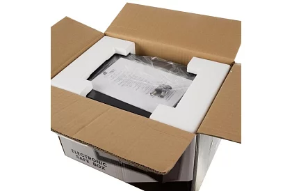 Elektronický trezor s kľúčom a kódovým zámkom – bezpečné uloženie cenností