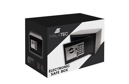 Elektronický trezor s kľúčom a kódovým zámkom – bezpečné uloženie cenností
