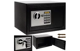 Elektronický trezor s kľúčom a kódovým zámkom – bezpečné uloženie cenností