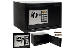 Elektronický trezor s kľúčom a kódovým zámkom – bezpečné uloženie cenností