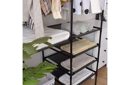 Dvojitý stojan na odevy XXL - 173 x 36 x 108 cm