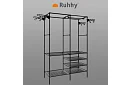 Dvojitý stojan na odevy XXL - 173 x 36 x 108 cm