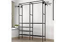 Dvojitý stojan na odevy XXL - 173 x 36 x 108 cm