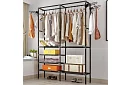 Dvojitý stojan na odevy XXL - 173 x 36 x 108 cm