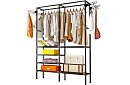 Dvojitý stojan na odevy XXL - 173 x 36 x 108 cm