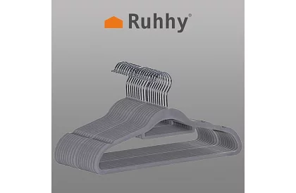 Sametové ramienka na odevy – dvojité - sada 20 ks