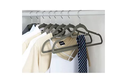 Sametové ramienka na odevy – dvojité - sada 20 ks